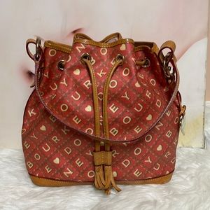 Dooney and Bourke shoulder bag orange leather